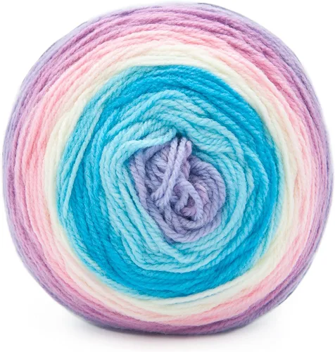 Miniatura 8 de Lion Brand Yarn Mandala - Hilo multicolor para ganchillo,tejido y manualidades, color Liger, 1770 pies, paquete de 1 unidad