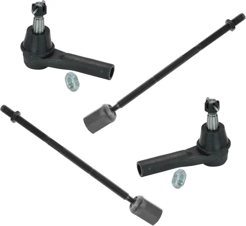 Miniatura 159 de TRQ Juego de barras de acoplamiento delanteras interiores y exteriores de 4 piezas compatible con Jeep Cherokee 1991-2001 y Comanche 91-92