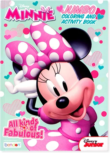 Miniatura 2 de Minnie Jumbo - Libro de actividades y colorear con dibujos de personajes para estimulación cerebral, 80 páginas, dispositivo centrado