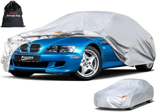 Miniatura 19 de Kayme - Cubierta completa impermeable de 6 capas para automóvil, apta para todo clima, protección para exteriores contra lluvia, rayos ultravioleta