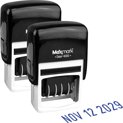 Miniatura 21 de MaxMark Sello de fecha autoentintado 2000 Dater - Azul