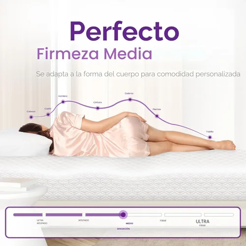 Miniatura 2 de GAESTE Colchón Queen de espuma viscoelástica de gel refrescante de 10 pulgadas, sensación media, transpirable, alivio de presión, espuma certificada