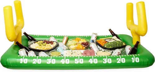 TrueZoo - Barra de refrigeración inflable de campo de fútbol, enfriador de bebidas para fiestas, enfriador de cerveza inflable, cubeta de hielo, 52