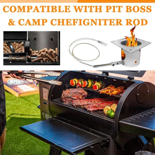 Miniatura 4 de Kit de encendido caliente de piezas de repuesto, compatible con parrilla de pellets Pit Boss y parrilla de pellets de campamento, encendedor viene