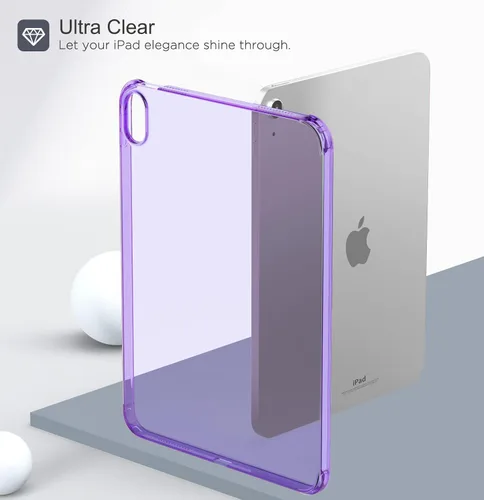 Miniatura 6 de MoKo Funda transparente para iPad (A16) de 11ª generación 2025 de 11 pulgadas, 10ª generación 2022 de 10.9 pulgadas, poliuretano termoplástico suave