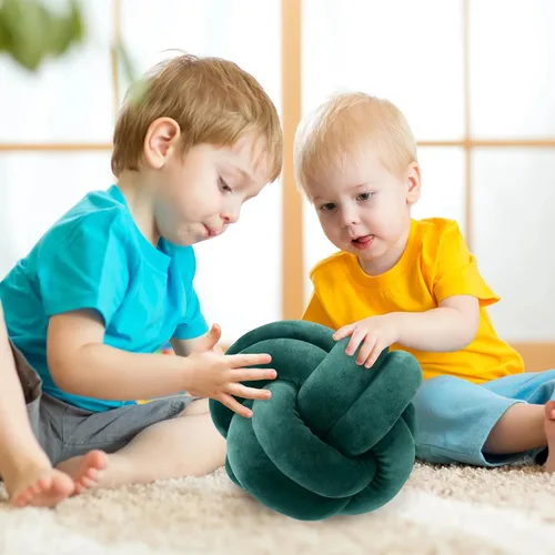Miniatura 4 de Almohada corta de felpa con nudo, cojín de cintura para decoración del hogar, cojín de felpa para sofá, automóvil o decoración de oficina