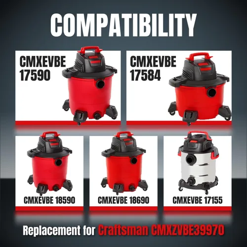 Miniatura 3 de POWERTEC 39970 Shop Vac Bags para polvo fino, funciona para aspiradora Craftsman de 6 a 10 galones, 6-10 galones. Compra bolsas de vacío