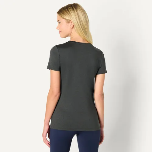 Miniatura 70 de Amazon Essentials Camiseta de manga corta con cuello redondo para mujer, de secado rápido, para entrenamiento, gimnasio, paquete múltiple