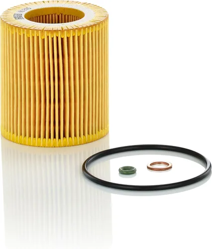 Miniatura 2 de Mann Filter HU 816 x Cartucho de repuesto de filtro de aceite con junta de tapón de drenaje de aceite compatible con BMW 125i (2009-2010), 128i