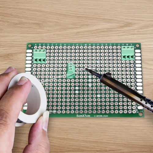 Miniatura 6 de Eagles 10 piezas de placa PCB de doble cara de 2.0 x 2.8 in, prototipo estañado DIY universal FR4 circuito impreso PCB placa protoboard PCB kit PCB