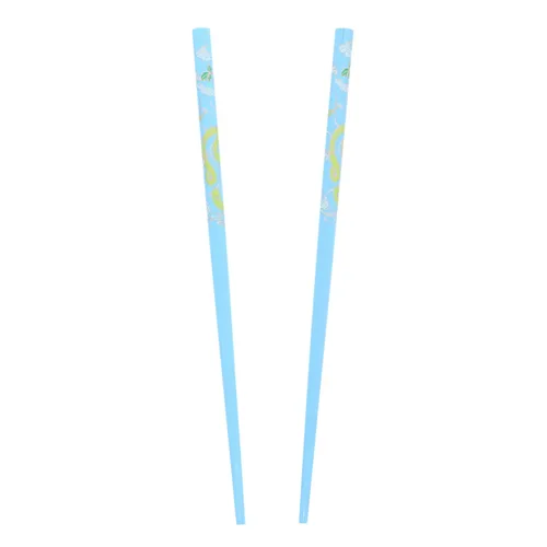 Miniatura 6 de Juego de palillos de madera con palillos de dragón chino - azul