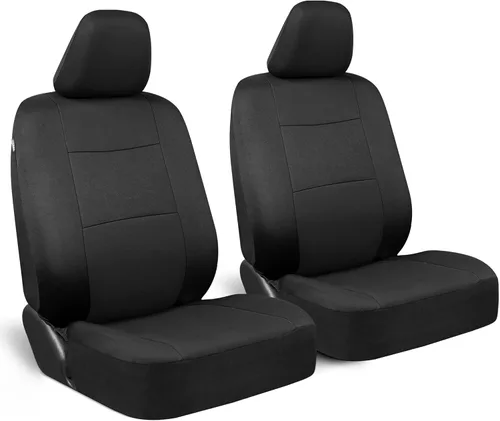 Miniatura 12 de BDK PolyPro Juego de 2 Fundas de Asientos Delanteros de Automóvil en Beige/Negro - Fundas de Asientos Delanteros para Automóviles, Camiones
