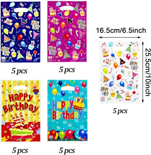 Miniatura 2 de 25 piezas de recuerdos de fiesta para niños, bolsas de dulces de cumpleaños, bolsas Bolsitas para Dulces de Cumpleaos, bolsas de botín
