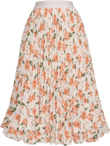 Miniatura 192 de GRACE KARIN - Falda plisada de gasa para mujer, con cintura alta y elástica, vuelo, corte acampanado y longitud por debajo de la rodilla