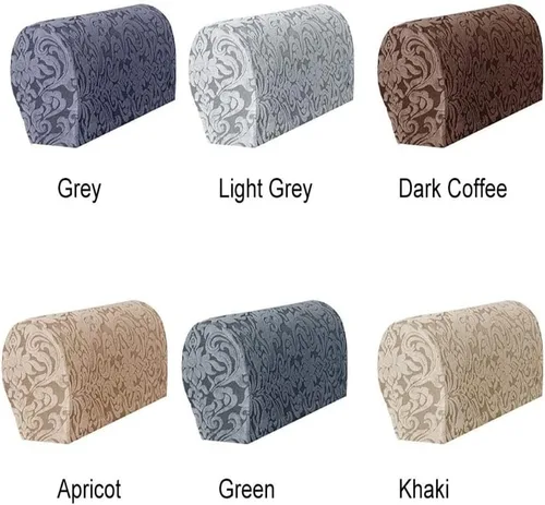 Miniatura 5 de Fundas elásticas para reposabrazos de sofá jacquard, funda europea de tejido suave para reposabrazos, funda protectora de muebles, fundas para sofá