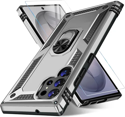 Miniatura 65 de Vaki Funda para Samsung Galaxy S22 5G con protector de pantalla integrado de grado militar, cubierta dura y resistente, funda resistente para Galaxy