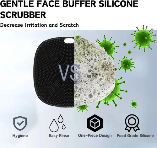 Miniatura 3 de Exfoliante facial de silicona suave para poros, cepillo de lavado facial manual, impermeable, limpieza para el cuidado de la piel, cepillos