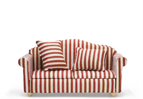Miniatura 16 de Odoria 1/12 Sofá sillón miniatura para casa de muñecas, accesorios de muebles, rosa