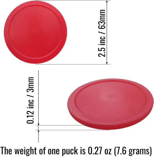 Miniatura 2 de 63mm Air Hockey Pucks, 3mm Thick, 7g