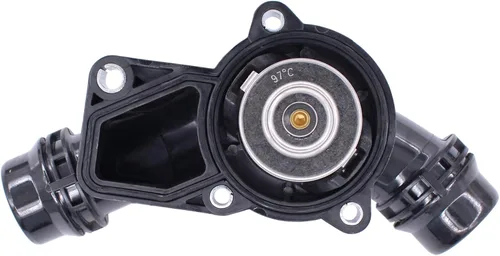 Miniatura 5 de NewYall Bomba de agua del motor y conjunto de carcasa del termostato con kit de junta para 320i 325i 325xi 330i 330xi 525i 530i 323Ci 328Ci 323i