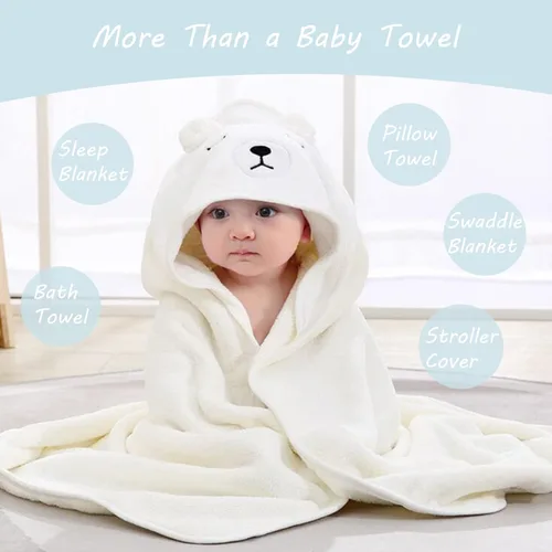 Miniatura 2 de Toallas de Baño con Capucha para Bebé - Toalla de Baño Premium Ultra Suave Orgánica para Bebé – Toallas Absorbentes e Hipoalergénicas para Bebé Niño