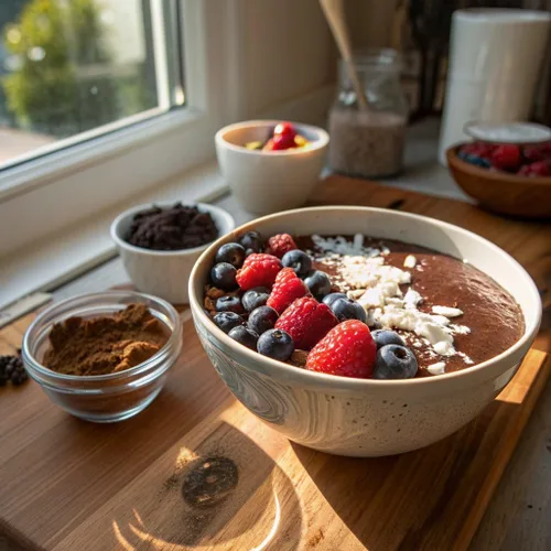 Miniatura 3 de NOW Foods, Cacao en polvo orgánico crudo, con polifenoles y flavonoles, secado al sol, sabor intensamente rico, 12 onzas (el empaque puede variar)