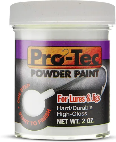 Miniatura 32 de Pro-Tec Pintura en Polvo para Jigs y Señuelos, Pintura para Señuelos de Pesca de Cabeza de Jig Resplandor verde brillante