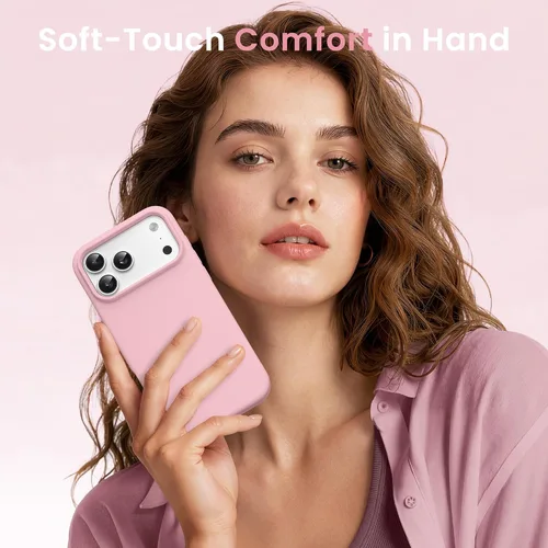 Miniatura 266 de GONEZ Funda de silicona para iPhone 15 Pro Max, compatible con Magsafe, protector de cámara + protector de pantalla, forro de microfibra suave