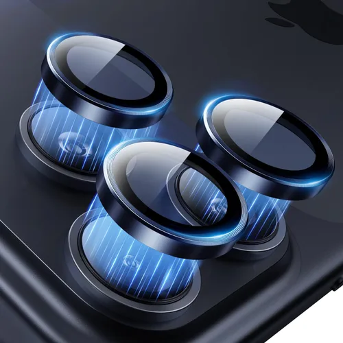 Miniatura 12 de Hoerrye Protector de lente de cámara para iPhone 17 Pro Max/17 Pro - [Vidrio templado superior 9H+ - grado militar de 12 pies] HD Invisible Fit Gris