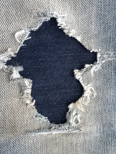 Miniatura 4 de Parches de mezclilla elástica negra súper resistente para planchar - de Holey Patches (tamaños surtidos) (1-5" x 8")
