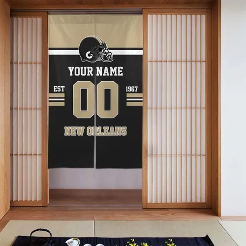 Miniatura 4 de Cortinas de puerta de Nueva Orleans, panel de cortina personalizado para puerta con número de nombre, cortina japonesa personalizada para New Orleans