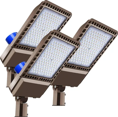 ledmo Luz LED de estacionamiento de 300 W, accesorio de iluminación de inundación de seguridad para zonas comerciales al aire libre con sensor de