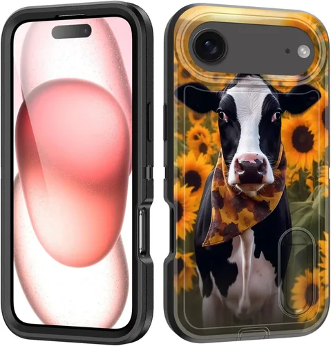 Miniatura 102 de Funda para iPhone Air con soporte integrado, a prueba de golpes, polvo y caídas, 3 capas, grado militar, funda protectora para iPhone Air de 6.5