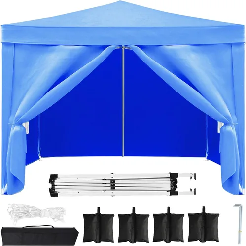 Miniatura 11 de 10x20 Azul Carpa Plegable para Exterior con 6 Paredes Laterales, Carpa para Bodas y Fiestas al Aire Libre Resistente al Agua para Fiestas UV50