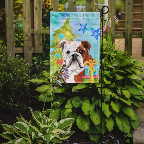 Miniatura 2 de Caroline's Treasures BB9416GF - Bandera decorativa para jardín, diseño de bulldog inglés, para jardín, jardín, patio, jardín, multicolor Regalos