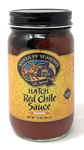 SANTA FE SEASONS Salsa de chile roja mediana, 16 oz