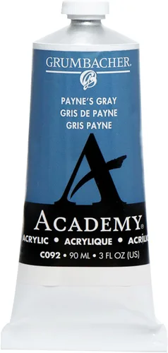Miniatura 10 de Grumbacher Academy - Pintura acrílica, brillo, tubo de metal de 3.0 fl oz/3 onzas, tono azul cobalto
