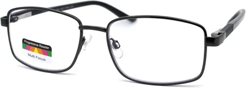 Miniatura 4 de Gafas de lectura progresivas progresivas de metal clásico con bisagra de resorte rectangular para hombre