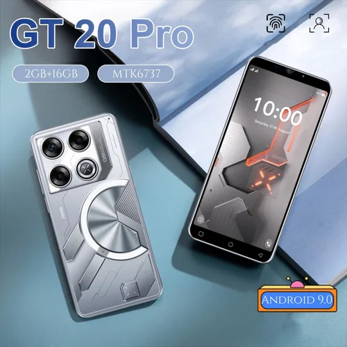 Miniatura 2 de Teléfono móvil KostSell, pantalla de 5.0 pulgadas, Android 9.0, 16GB ROM (SD hasta 128GB), doble SIM, cámaras duales, desbloqueo por ID facial