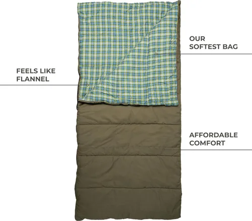 Miniatura 2 de Teton Evergreen Sleeping Bag for Adults – Warm & Cozy All-Season Camping Sleeping Bag with Spacious Fit for Cold Weather or Mild Nights