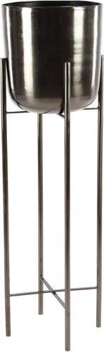 Miniatura 8 de CosmoLiving by Cosmopolitan - Maceta de metal para interiores y exteriores, maceta grande con soporte extraíble, juego de 2 macetas de 39 pulgadas
