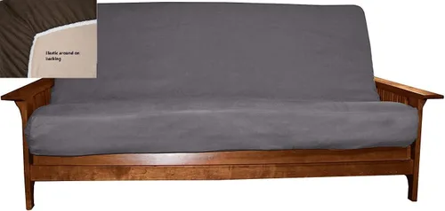 Miniatura 24 de OctoRose Funda de futón ajustable, de fácil ajuste, de 39 x 75 + 8 pulgadas, tamaño individual, color verde, funda de colchón de microgamuza