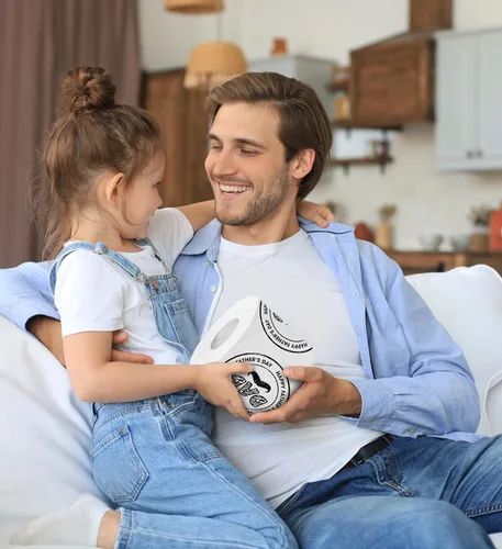Miniatura 7 de Printed TP Rollo de papel higiénico impreso con diseño de bigote para el día del padre, divertido regalo de broma, regalos lindos para papá, marido