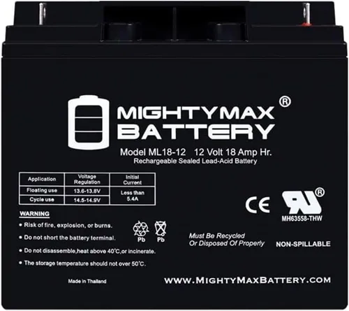 Miniatura 8 de Mighty Max Battery Batería de 12 V 18 AH que reemplaza a BP17-12 GP12170 ES17-12 JC-1270 Enduring 6-DW-17 SLA17-12 - Paquete de 2