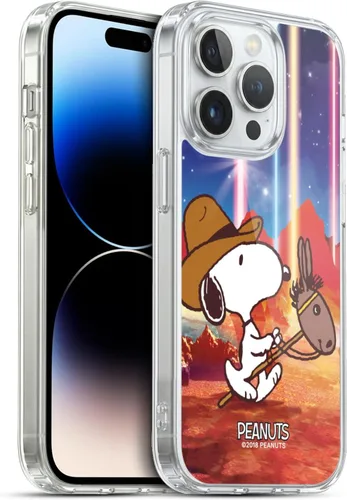 Miniatura 175 de Head Case Designs Funda de gel con licencia oficial de Peanuts Nebula Cactus Needles Snoopy Space Cowboy [protección de grado militar] compatible