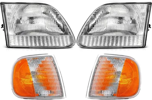 Miniatura 13 de EPIC LIGHTING Faros halógenos tipo OE compatibles con FOR.D 01-03 F-150 97-99 F-250 LIGHTNING
