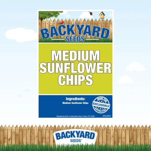 Miniatura 7 de CountryMax Chips de girasol para pájaros de 20 libras, sin cáscara, tamaño mediano, sin desperdicio, semillas de aves para comederos exteriores