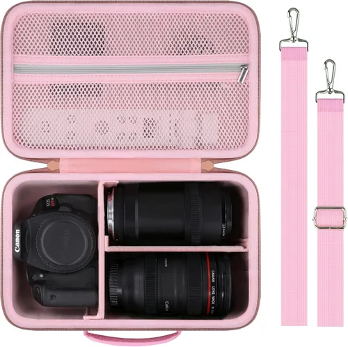 Miniatura 10 de Estuche para cámara Baval compatible con Canon EOS Rebel T7 / T100 / R50 / R100 / R5 / R6 Mark II / 90D DSLR con lente de 18-55mm, Sony, Nikon