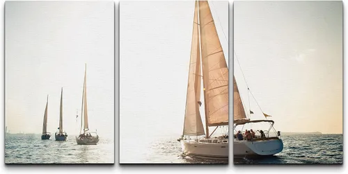 Miniatura 78 de wall26 Lienzo enmarcado para pared, juego de arte exótico tropical, océano, mar, avión, puesta de sol, transporte, fotografía, realismo, decorativo