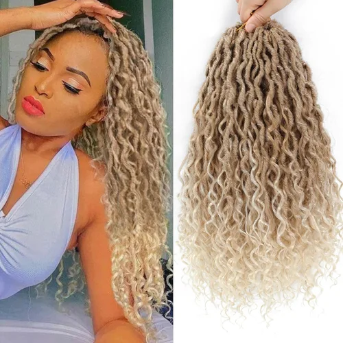 Miniatura 24 de Goddess Locs - Cabello de ganchillo de 12 pulgadas, 7 paquetes de rastas cortas de pelo sintético de ganchillo suave, trenzas de ganchillo